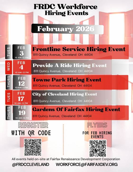 Fairfax Renaissance Development Corporation is hosting career events throughout February.